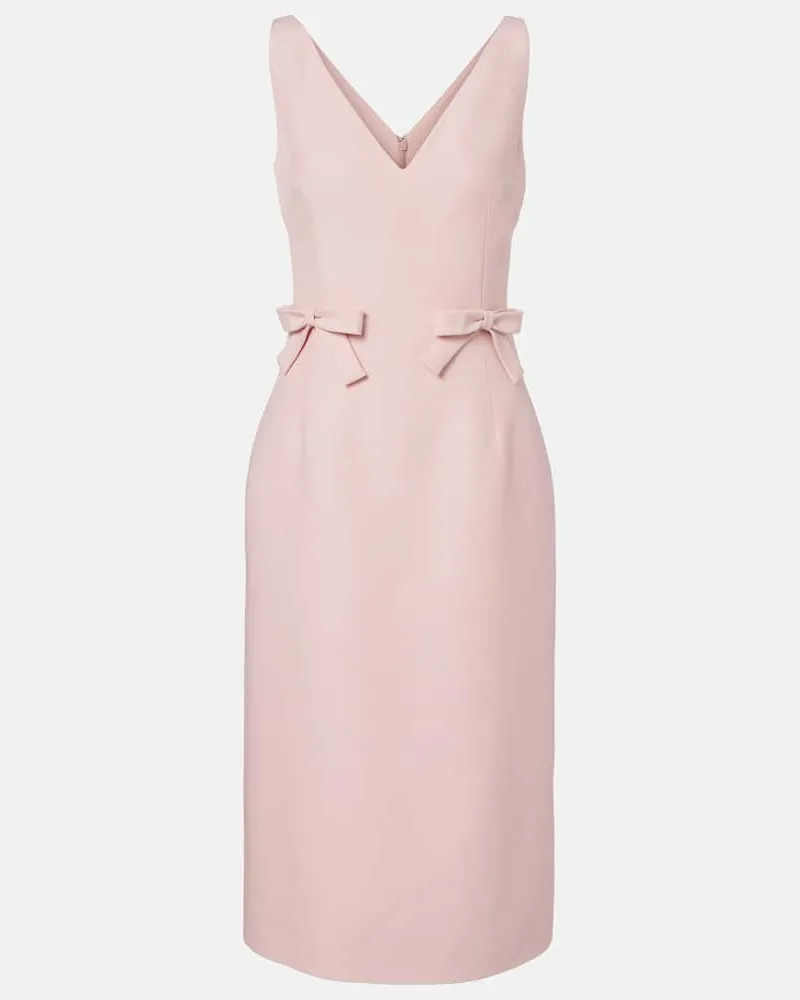 Valentino Garavani Midikleid aus Crepe Couture Rosa