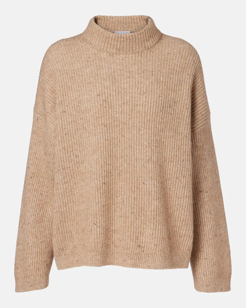 Brunello Cucinelli Oversize-Pullover Beige
