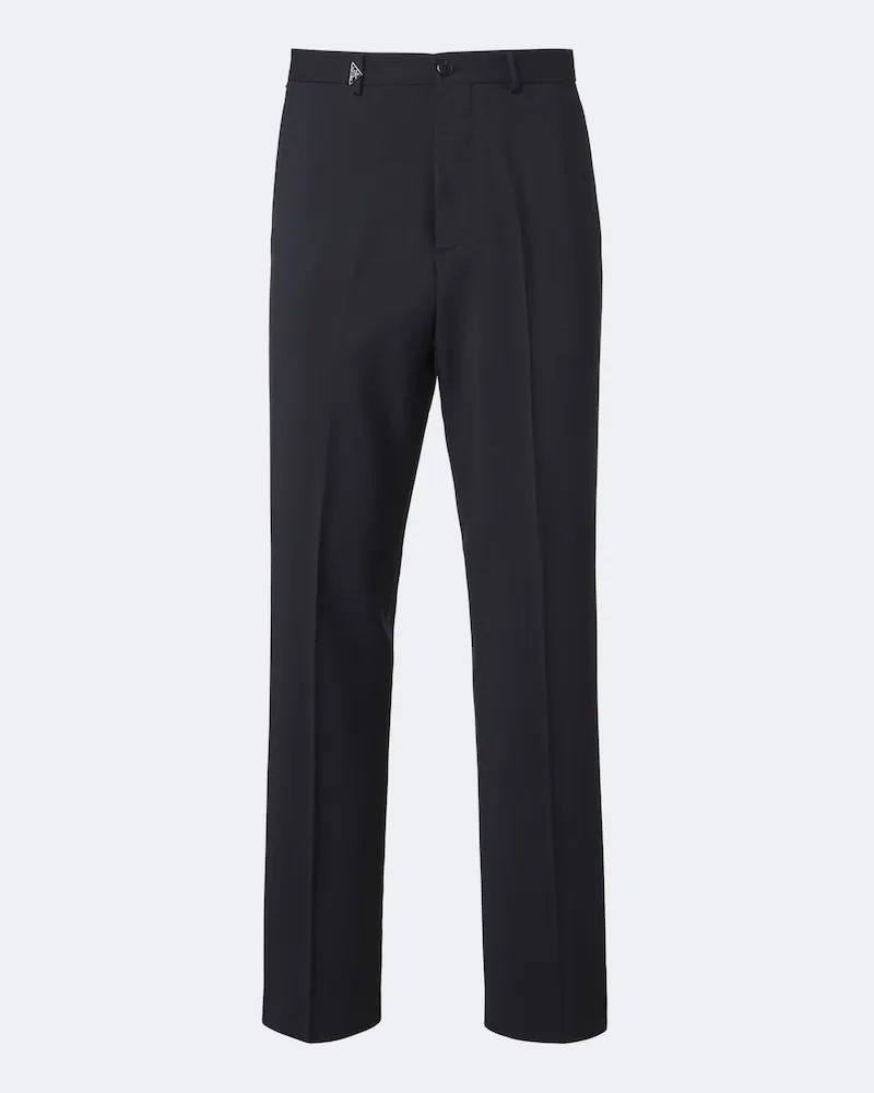 Prada Hose aus Wolle und Mohair Blau
