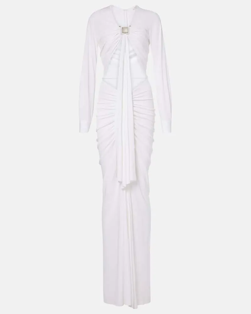 Christopher Esber Robe Bezel Quartz aus Jersey Weiã