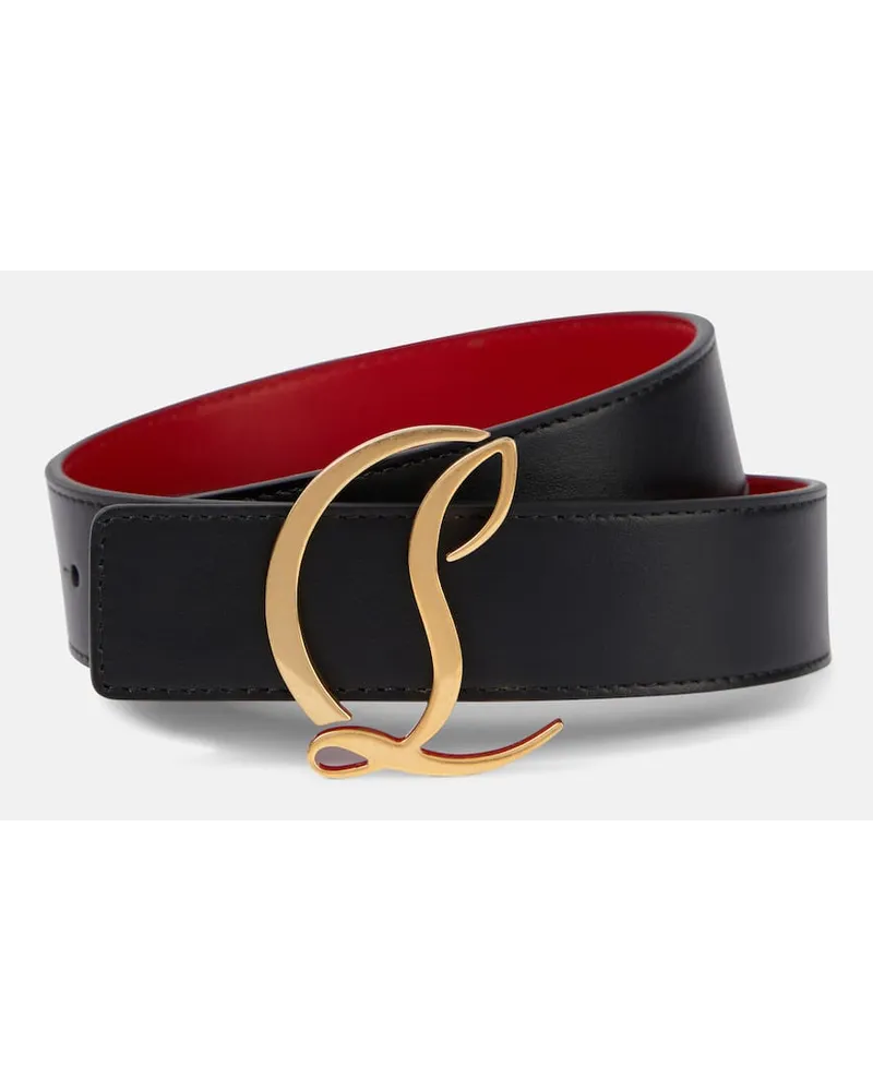 Christian Louboutin Gürtel CL aus Leder Schwarz