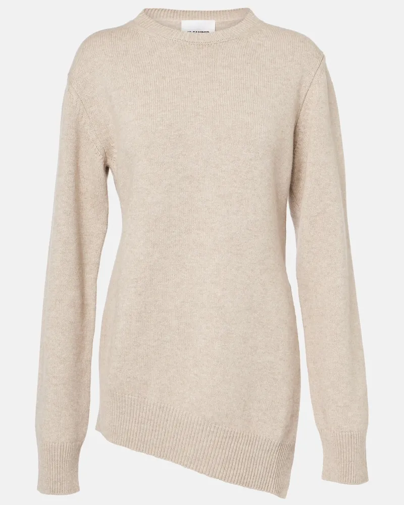 Jil Sander Pullover aus Wolle und Kaschmir Beige
