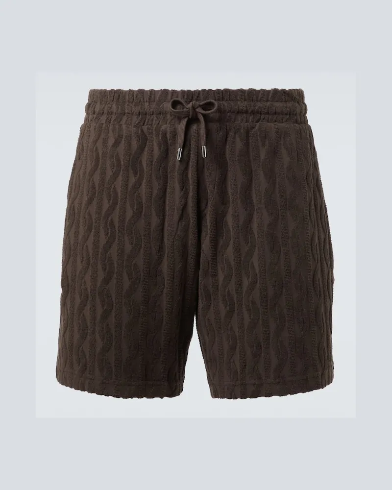 Frescobol Carioca Shorts Augusto aus Baumwolle Braun