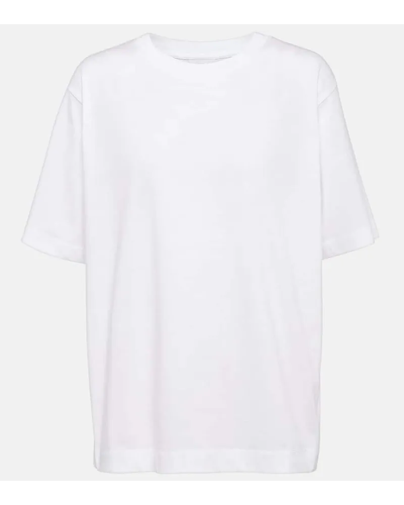 Dries van Noten T-Shirt aus Baumwoll-Jersey Weiss