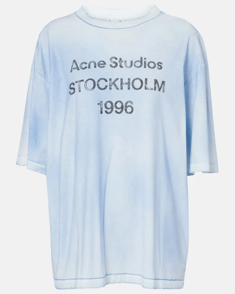 Acne Studios T-Shirt aus Jersey Blau