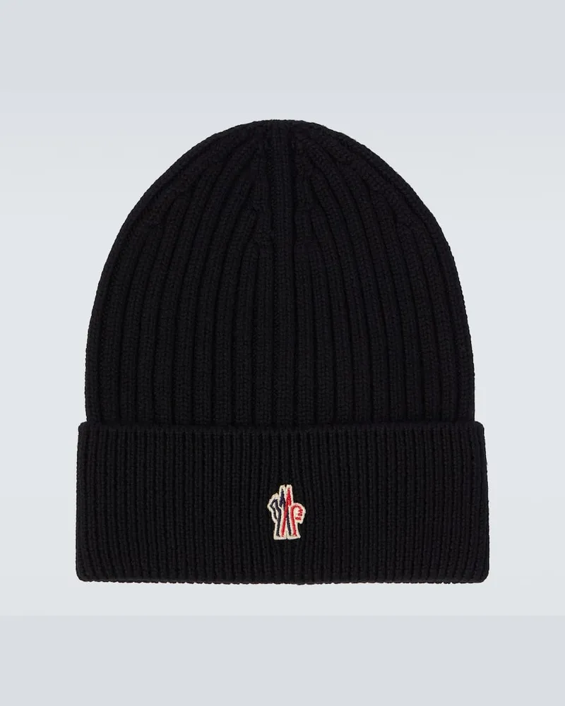 Moncler Mütze aus Schurwolle Schwarz