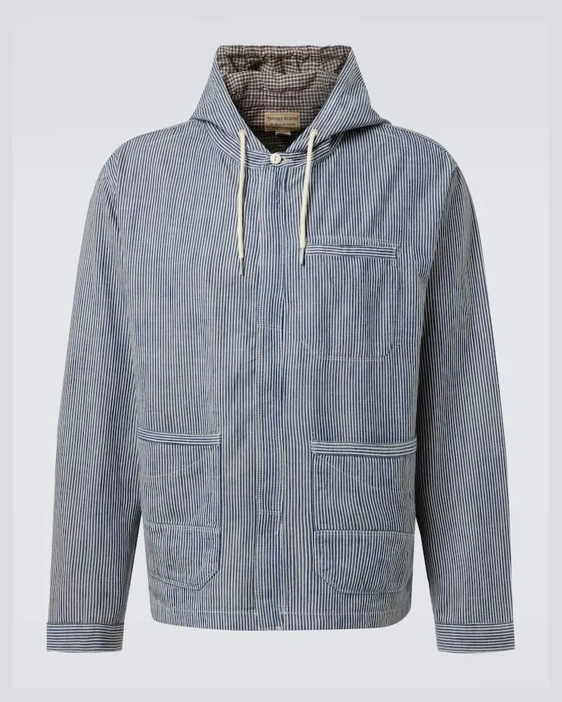 RRL Hemdjacke aus Baumwolle Blau