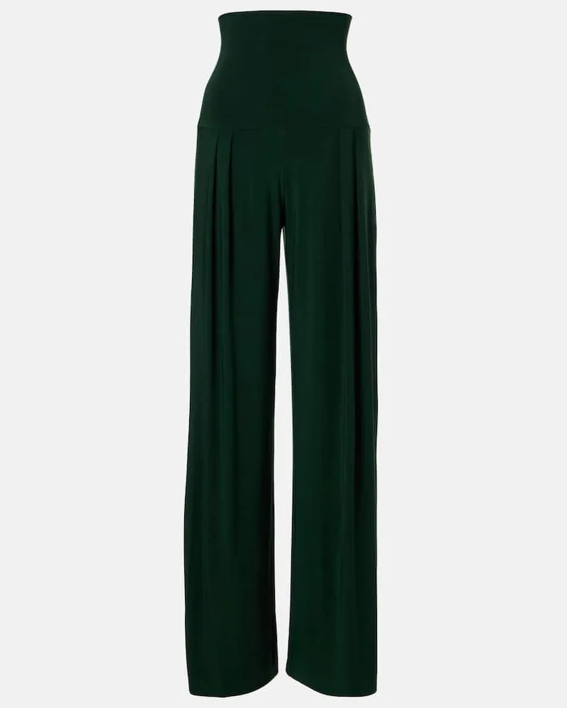Norma Kamali Weite Hose Grün