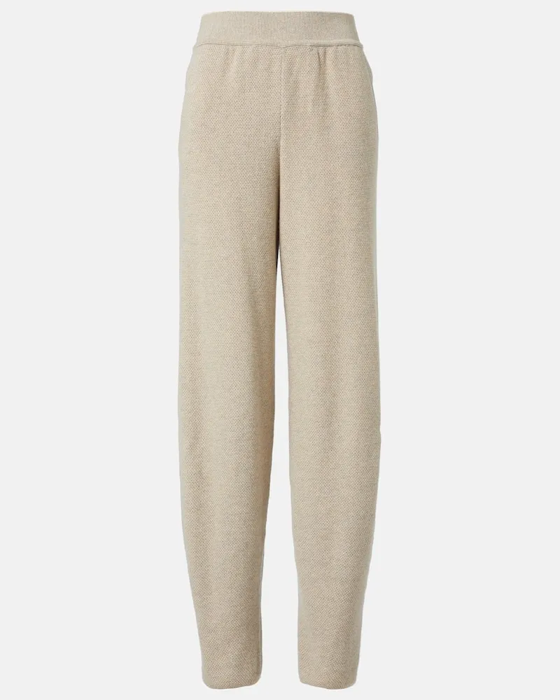 Loro Piana Jogginghose Varallo aus Kaschmir Beige