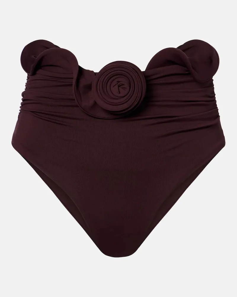 Magda Butrym Bikini-Höschen Burgunderrot