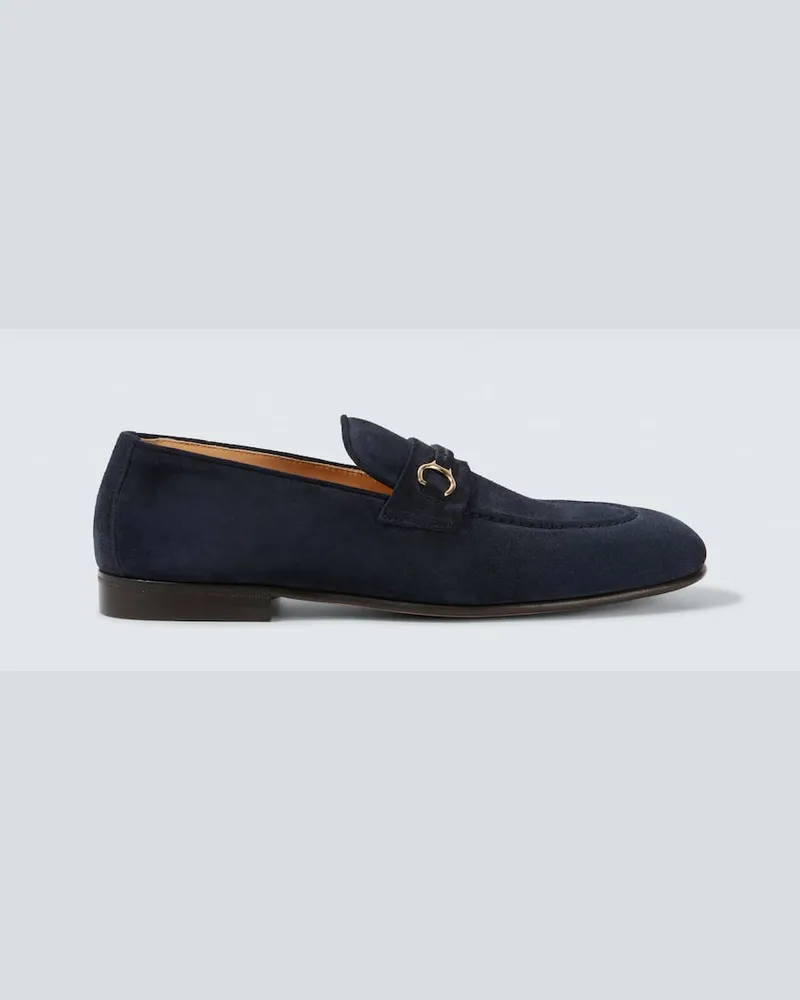 Brunello Cucinelli Loafers aus Veloursleder Blau