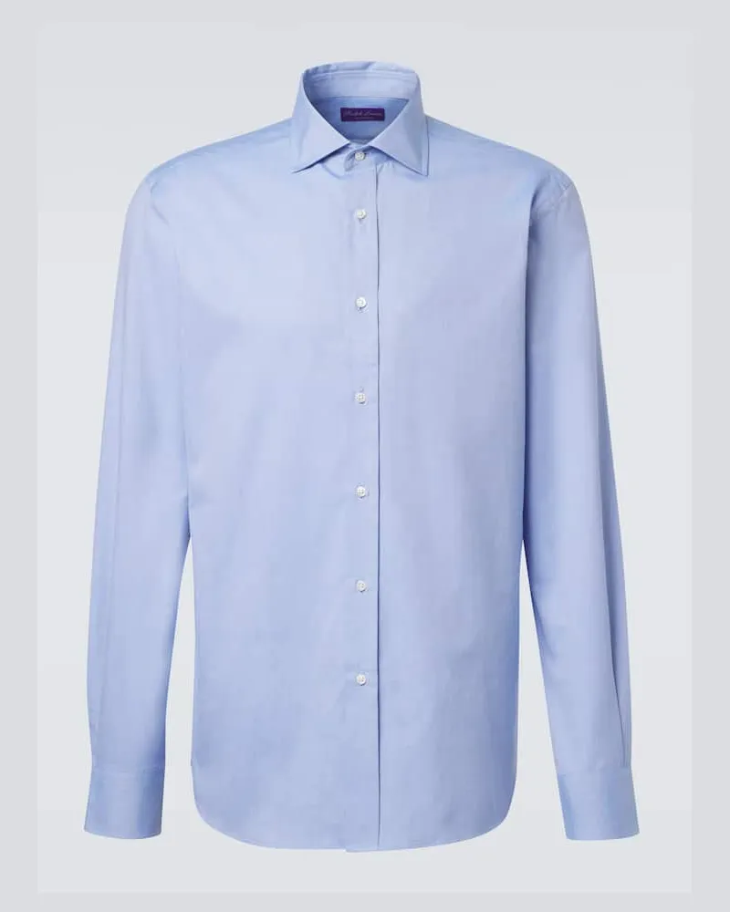 Ralph Lauren Hemd aus Baumwollpopeline Blau