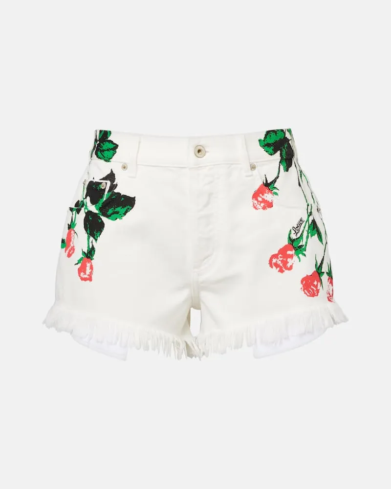 Loewe Paula's Ibiza Jeansshorts Weiß