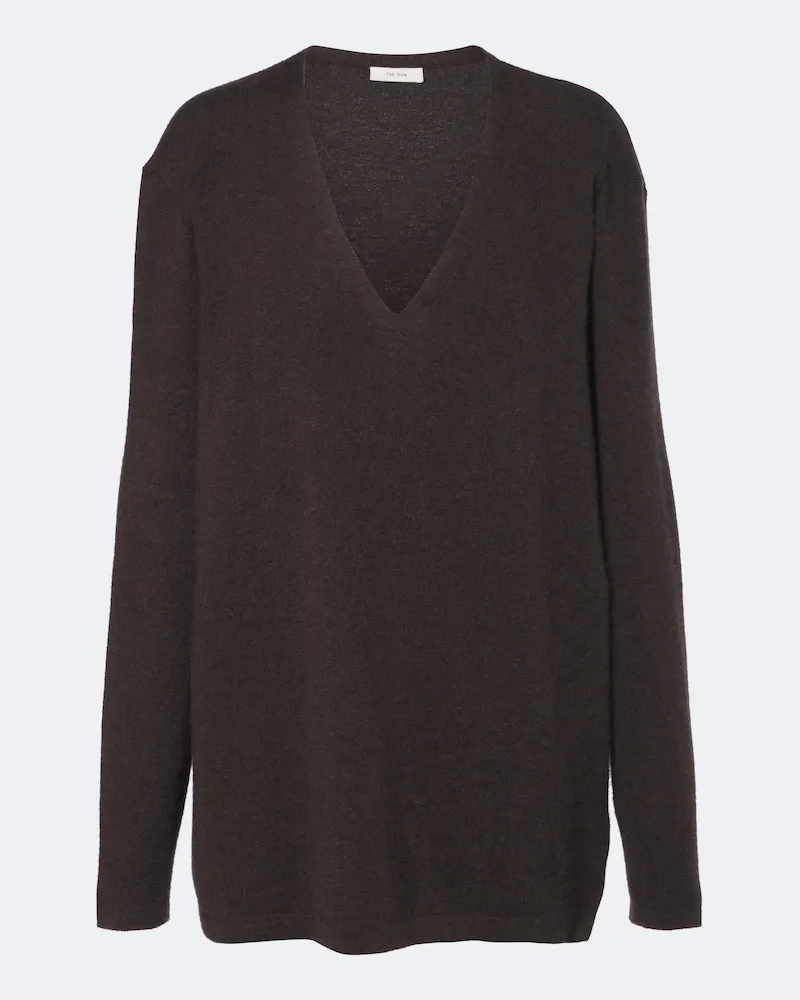 The Row Oversize Pullover Purin aus Cashmere Braun