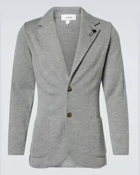 LARDINI Blazer aus Wolle, Seide und Kaschmir Grau