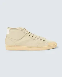 Saint Laurent High-Top Sneakers SL39 aus Canvas Beige