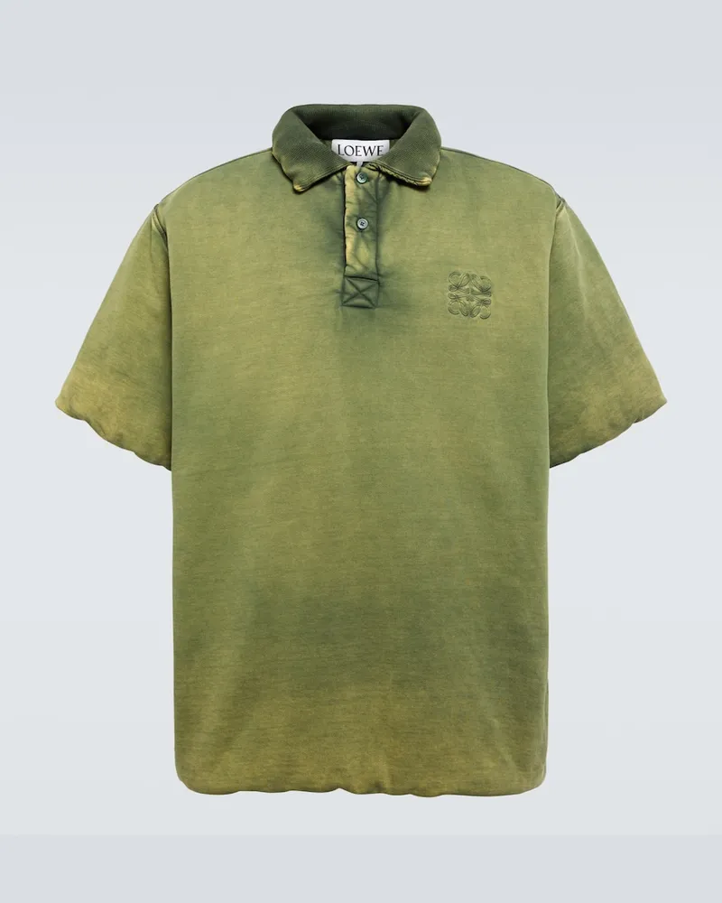 Loewe Polohemd aus Baumwoll-Jersey Grün