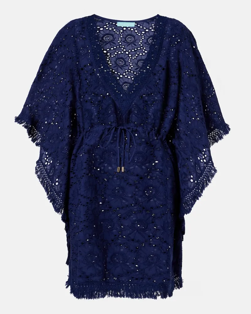 Melissa Odabash Kaftan Ivy aus Baumwolle Blau