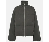 Daunenjacke aus Flanell aus Wollgemisch