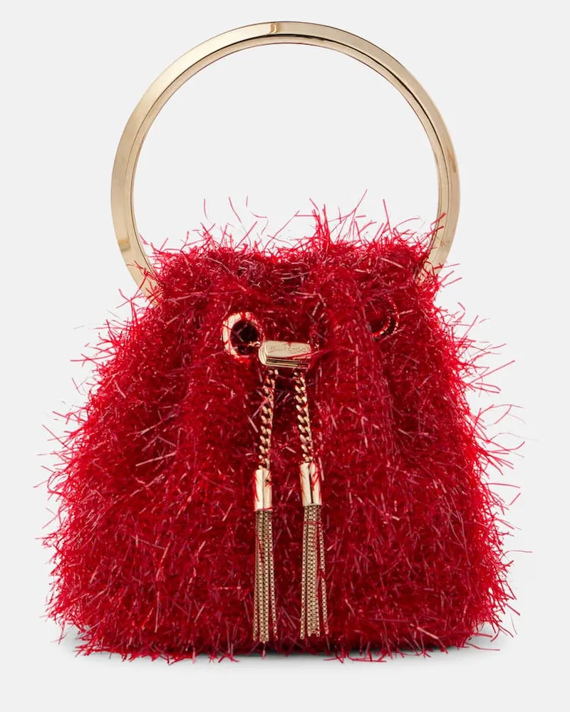 Jimmy Choo Bucket Bag Bon Bon Mini Rot