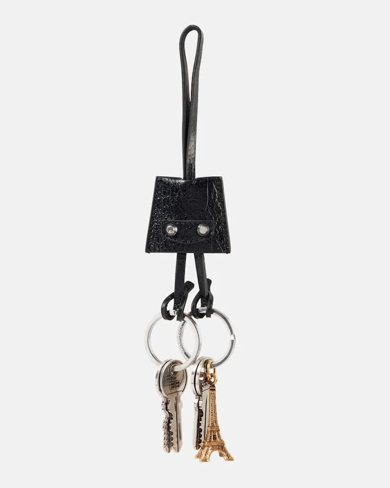 Balenciaga Schlüsselanhänger Le City Charm Eiffel Schwarz