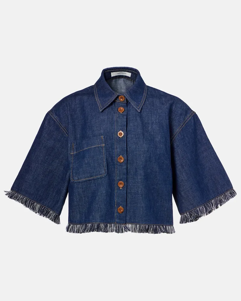 Zimmermann Hemd Rhiannon aus Denim Blau