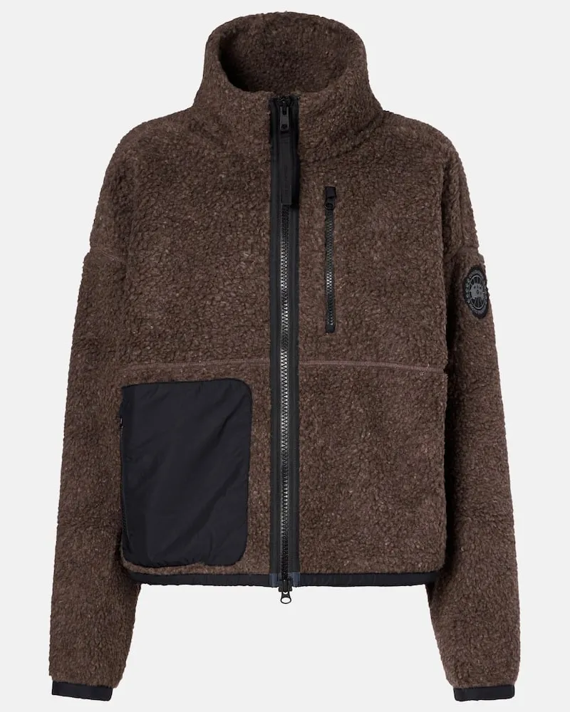 Canada Goose Jacke Simcoe aus einem Wollgemisch Grau