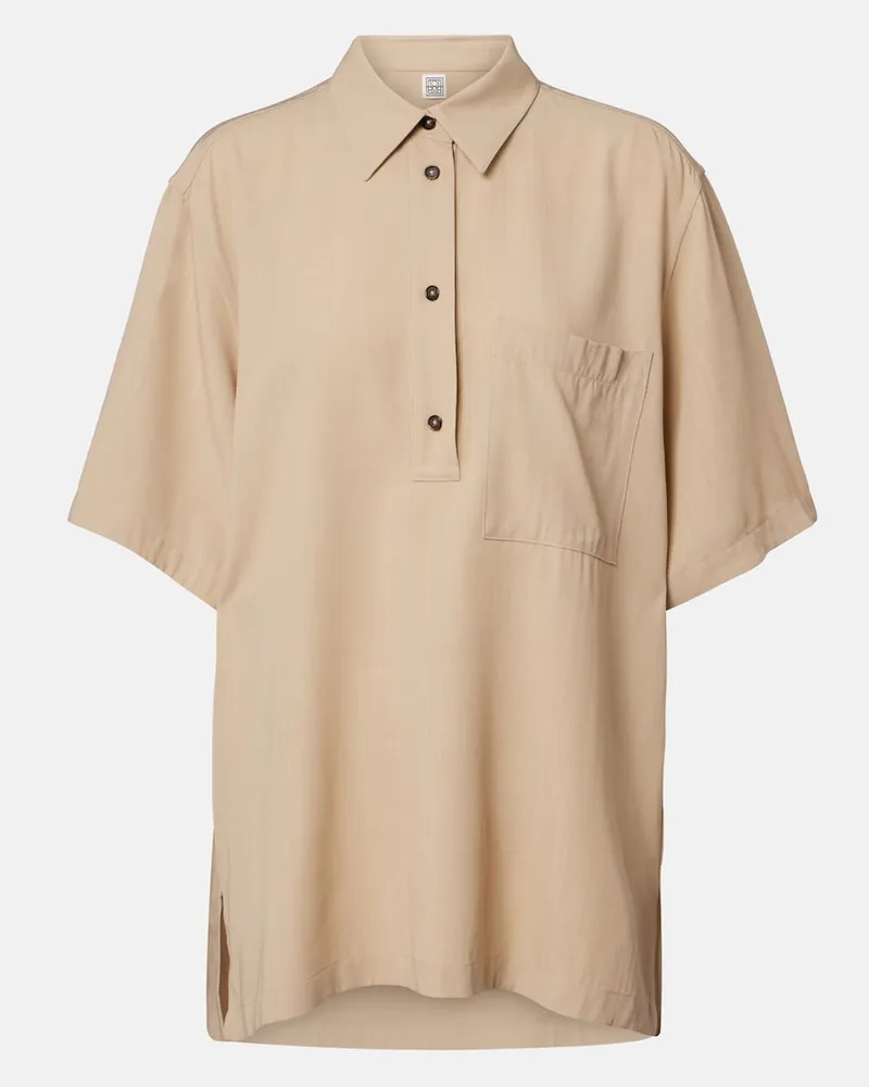 Totême Oversize-Hemd Beige
