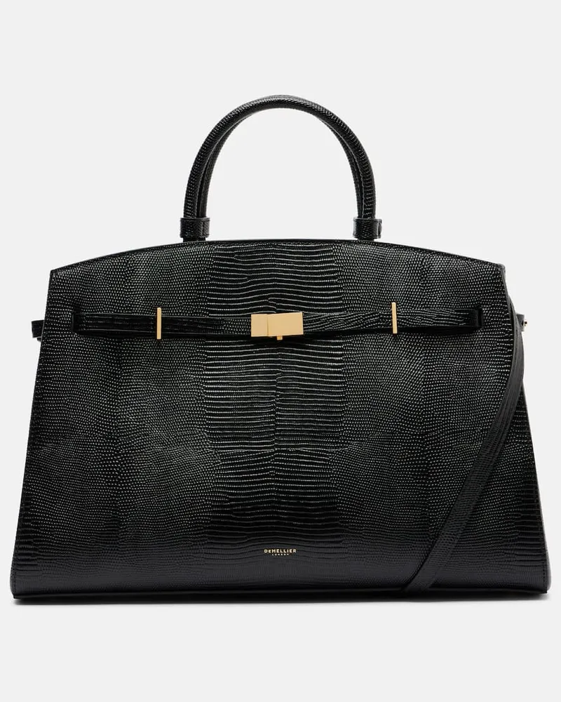 DeMELLIER Tote Bag Hudson aus Leder Schwarz