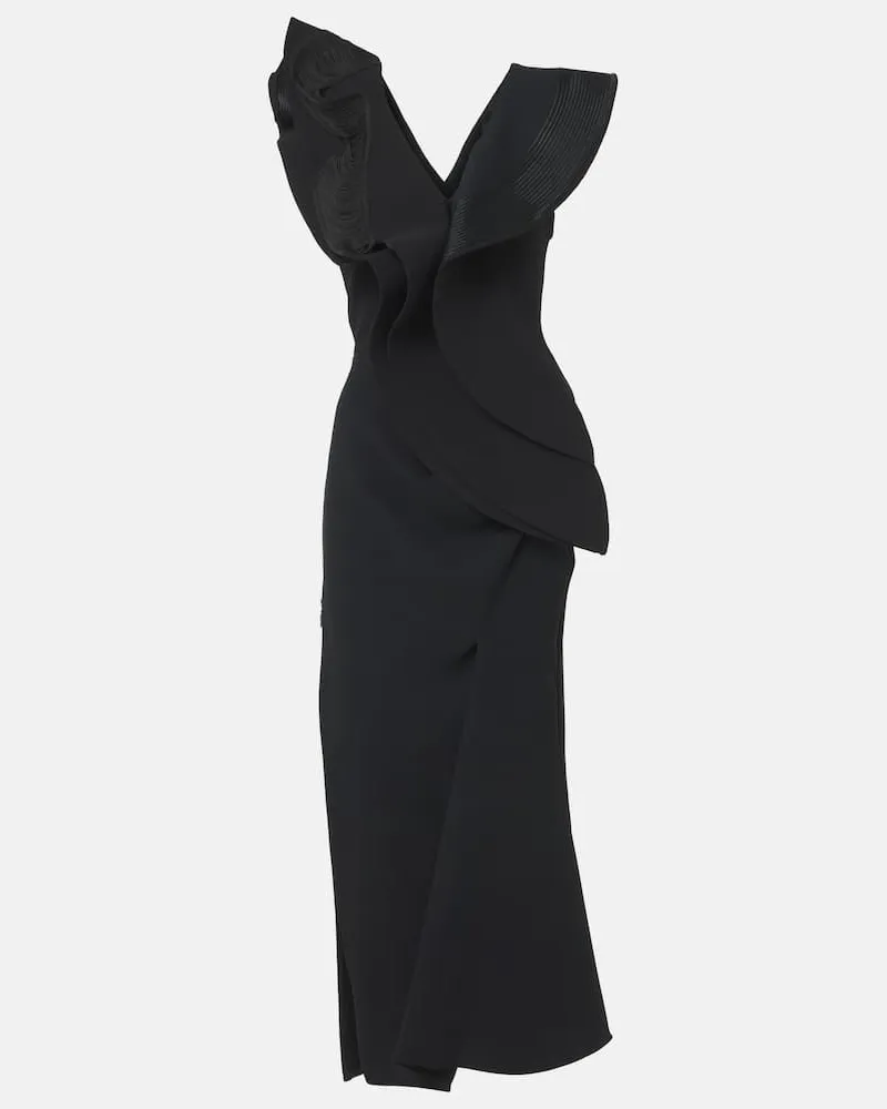 Maticevski Robe Revive Wave aus Crêpe Schwarz