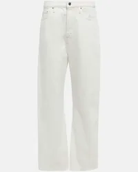 Totême Mid-Rise Straight Jeans Weiss