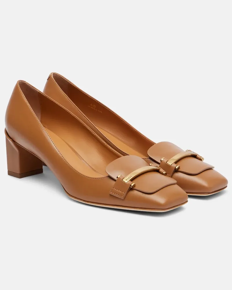 TOD'S Pumps Barretta 50 aus Leder Braun