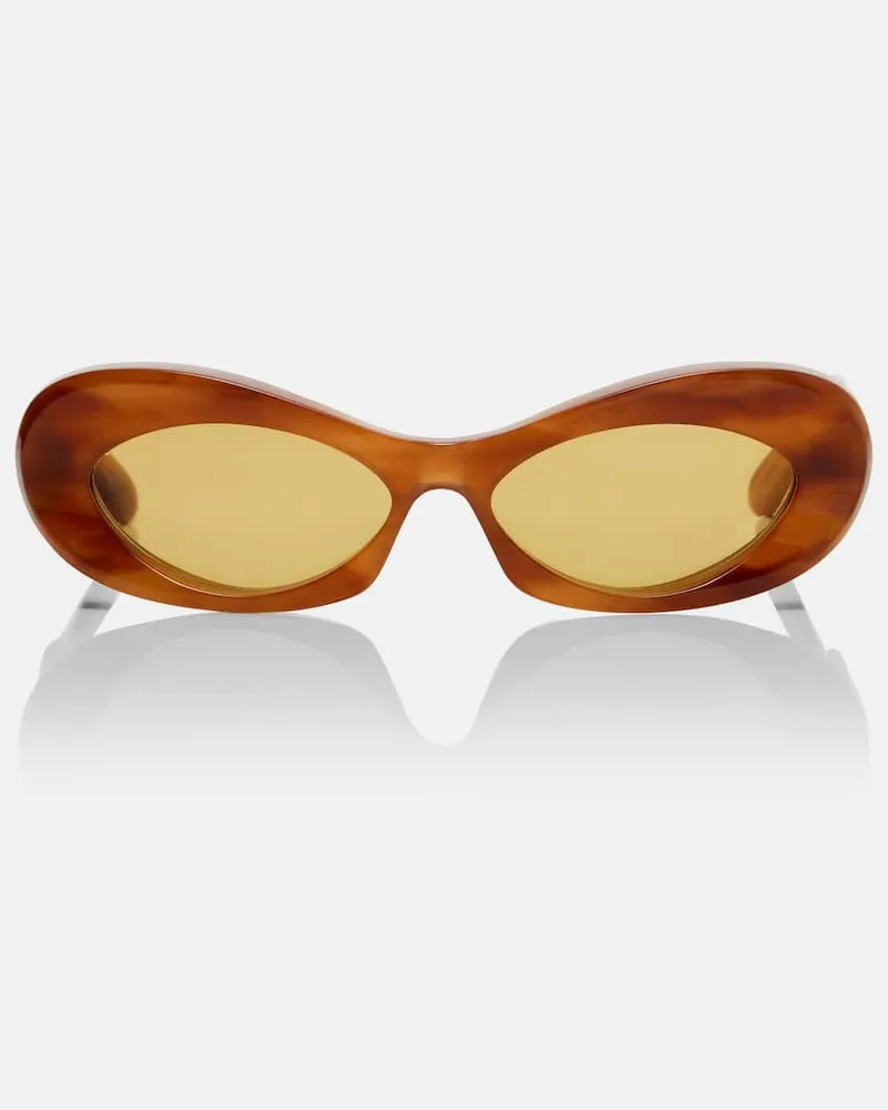 Valentino Garavani Ovale Sonnenbrille VLogo Braun