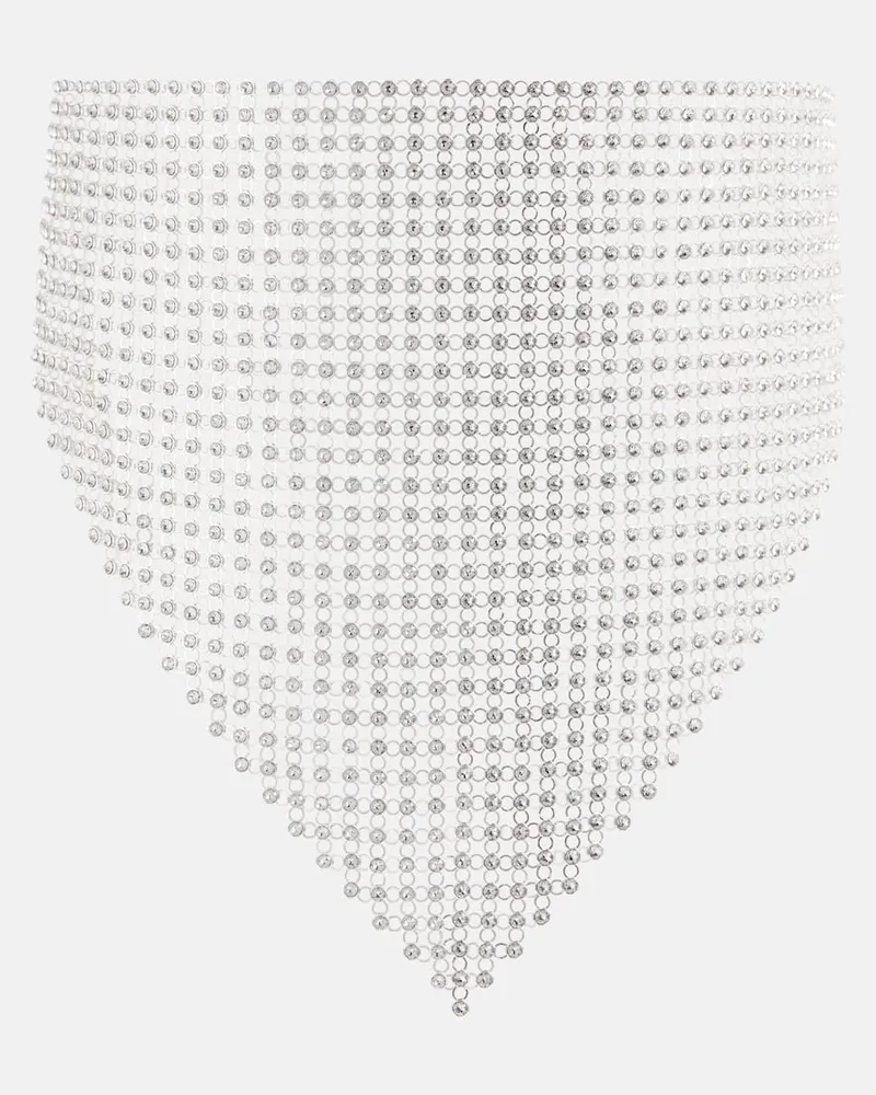 Isabel Marant Halskette mit Kristallen Silber