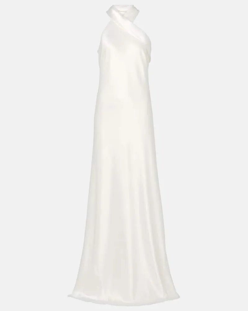 GALVAN Bridal Robe Pandora Weiß