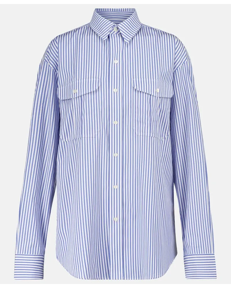 WARDROBE.NYC Hemd aus Baumwolle Blau