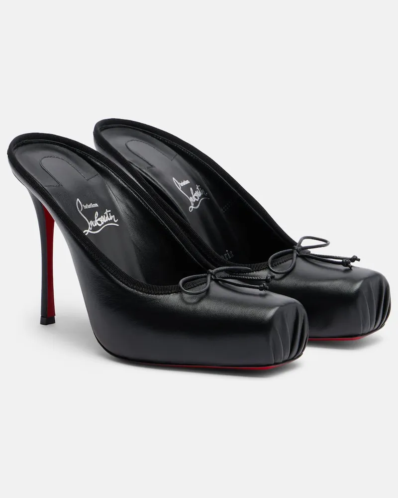 Christian Louboutin Mules Cassia 100 aus Leder Schwarz
