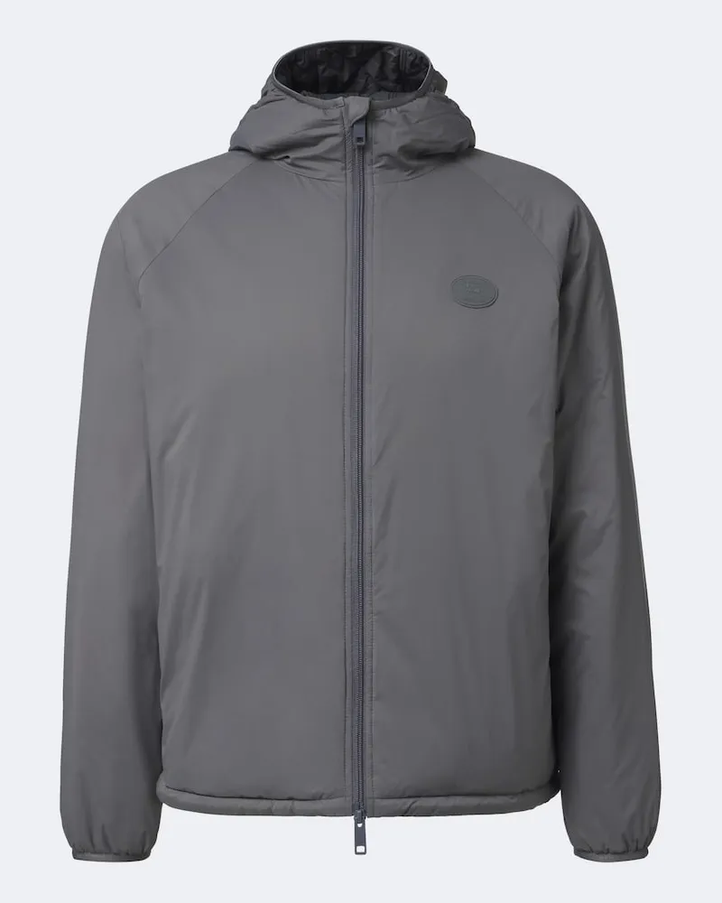 Burberry Wattierte Jacke Burberry Check Grau