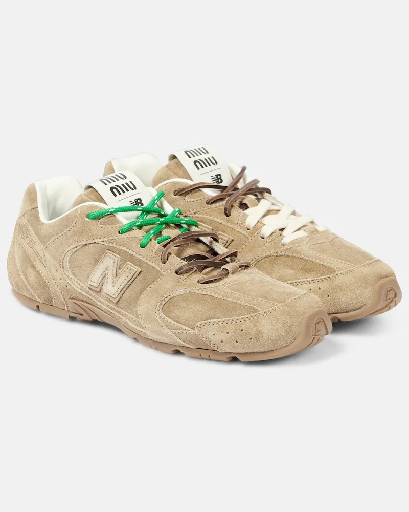 Miu Miu X New Balance Sneakers 530 SL aus Veloursleder Braun