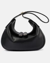 Valentino Garavani Schultertasche Small aus Leder Schwarz