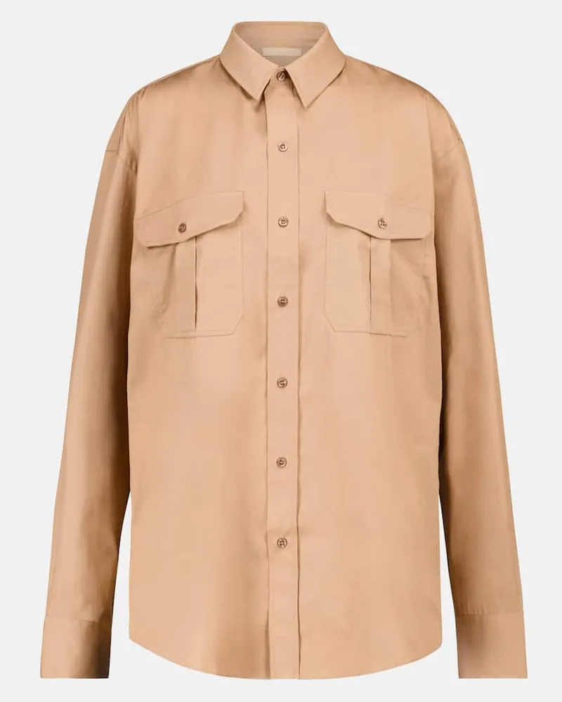 WARDROBE.NYC Release 03 Hemd aus Baumwolle Braun
