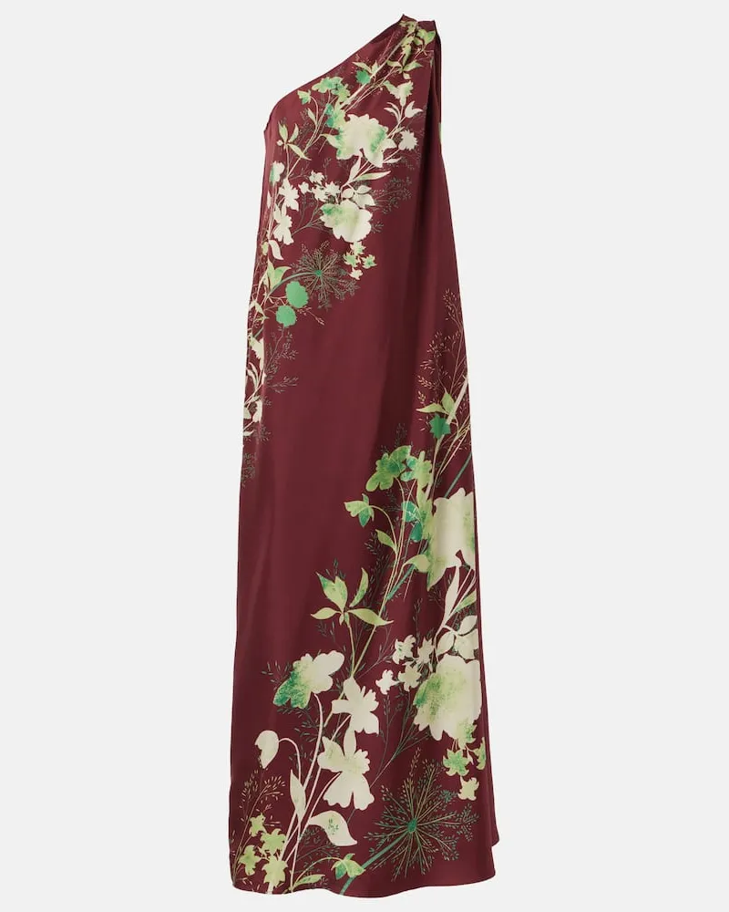 La DoubleJ Maxikleid Roy aus Seiden-Twill Multicolor