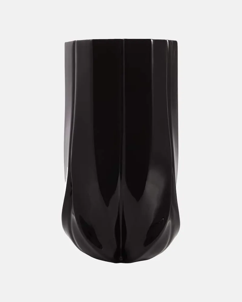 Zaha Hadid Design Vase Braid Small Schwarz