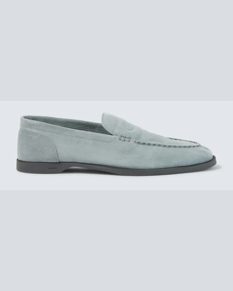 John Lobb Loafers Pace aus Veloursleder Blau