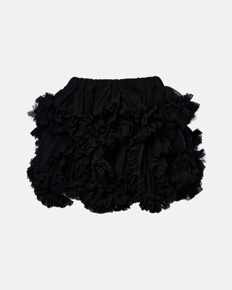 Noir Kei Ninomiya Minirock aus Tüll Schwarz