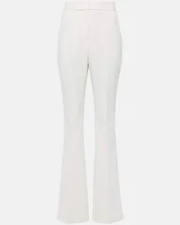 Rebecca Vallance Bridal Mid-Rise-Hose Evelyn aus Crepe Weiss