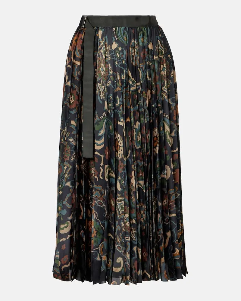 Sacai Bedruckter Midirock Multicolor