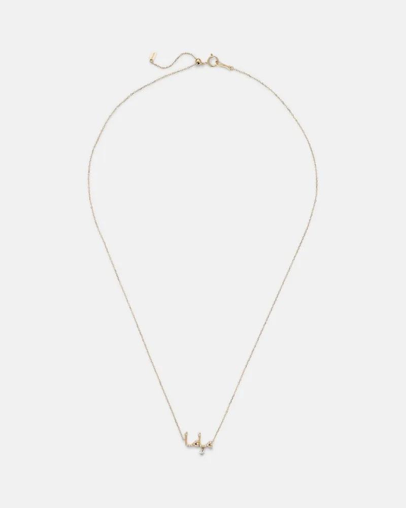 PERSEE Persée Halskette Mama aus 18kt Gelbgold mit Diamanten Gold