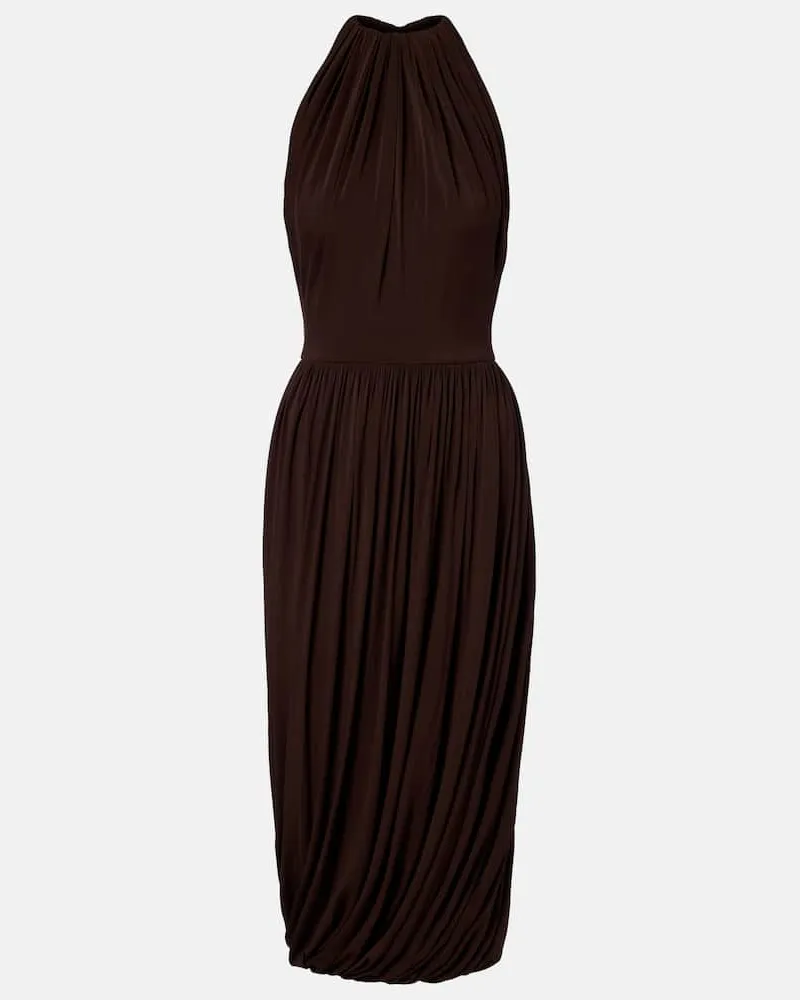 Alaïa Alaïa Midikleid Braun
