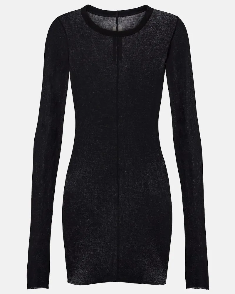 Rick Owens Top aus Baumwoll-Jersey Schwarz